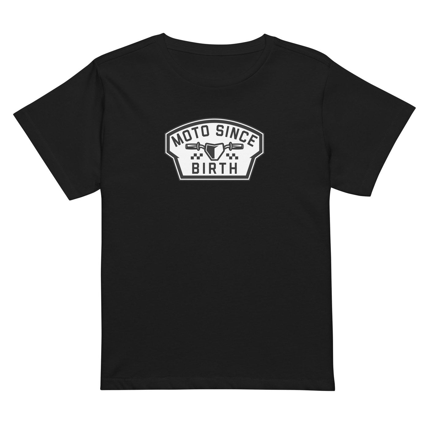 Black Moto Since Birth graphic tee