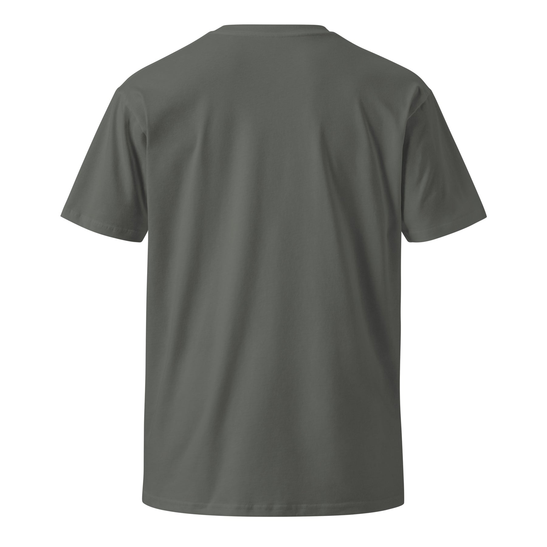 Moto Since Birth Moto Patriot t-shirt in charcoal, back