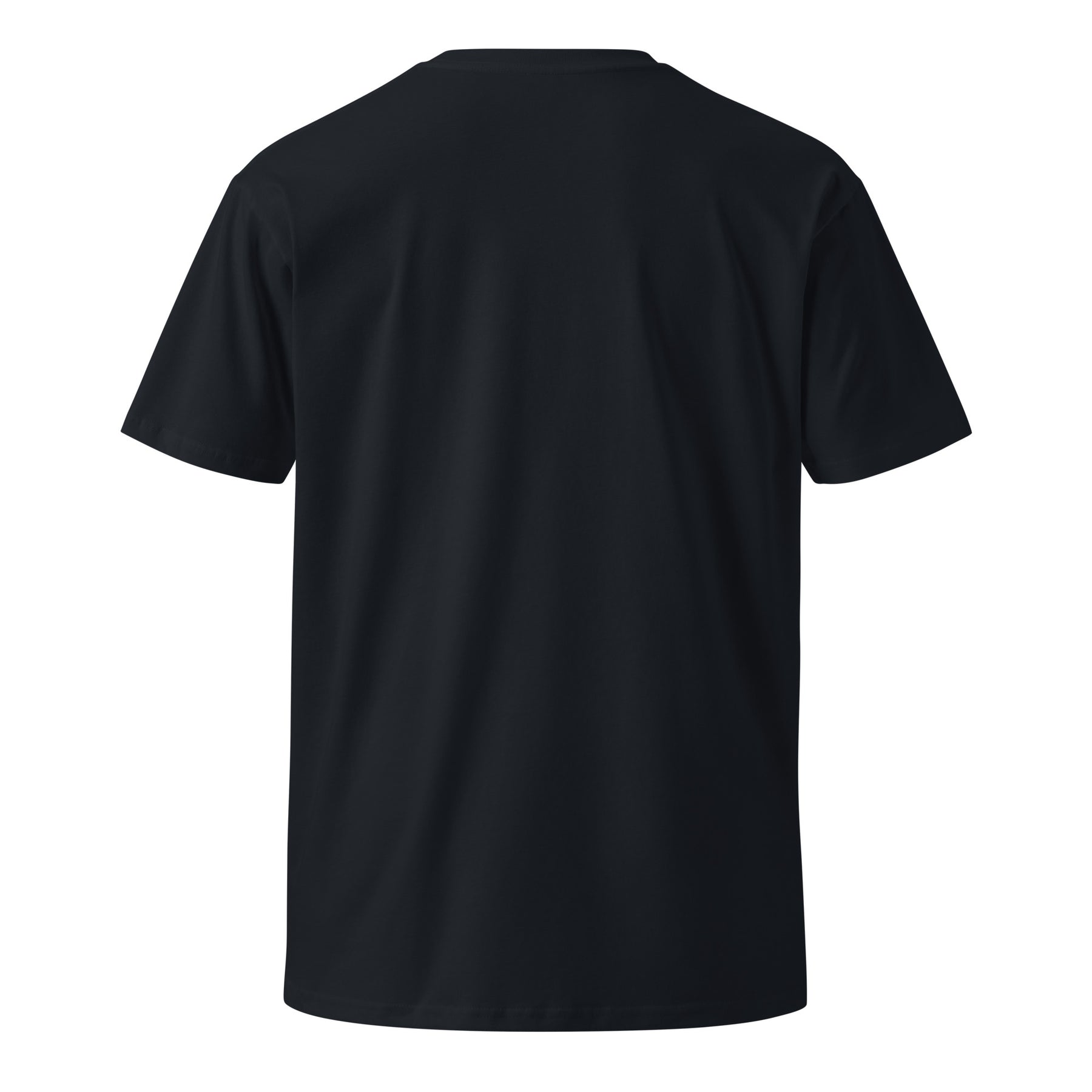Moto Since Birth dads motocross graphic tee in navy, back