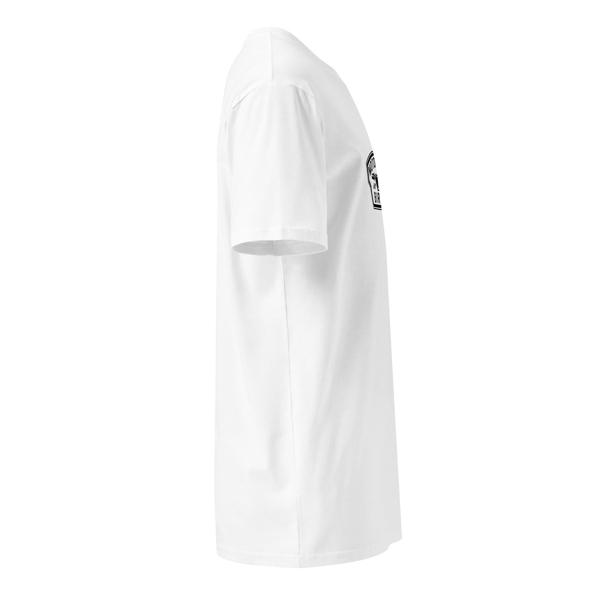 Moto Since Birth dads motocross graphic tee in white, right side